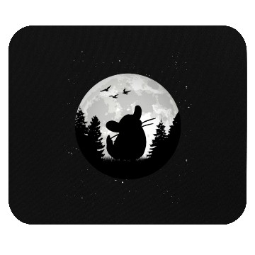 Discover Chinchilla Moon Dust Bunny Mouse Pads