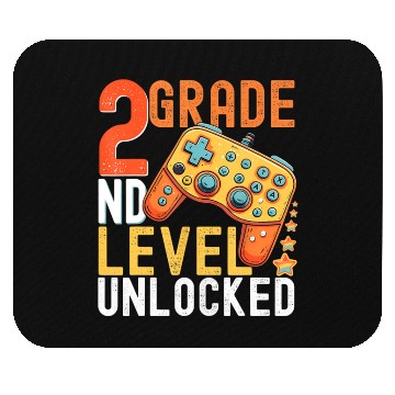 Discover 2nd Grade Level Unlocked Video Game Back to School Mouse Pads