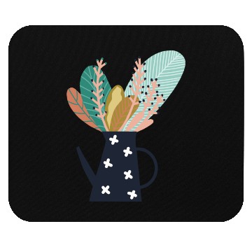 Discover Botanical Coffee Pot Number Three Mouse Pads