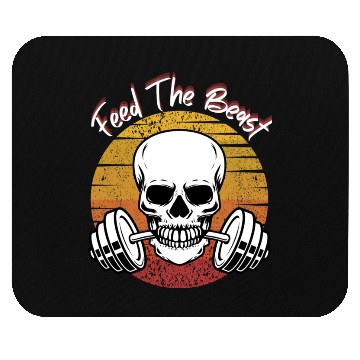 Discover Feed The Beast Skeleton Gym Motivation Mouse Pads