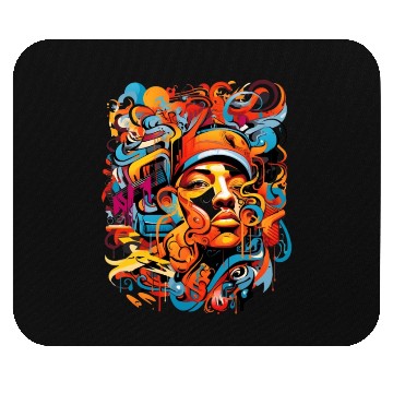 Discover Music, hip-hop, rap, rapper, sound, gift. Mouse Pads