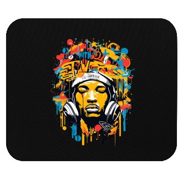 Discover Hip-hop, music, rap, rapper, sound, gift Mouse Pads