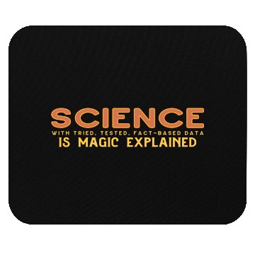 Discover Science Is Magic Explained In Rustic Orange Mouse Pads