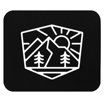 Discover Sunrise And Mountain For Dark Mouse Pads