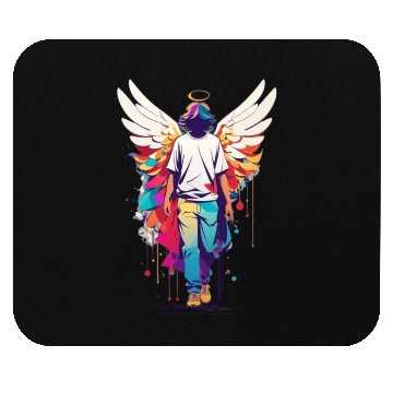 Discover Angel with no face Mouse Pads
