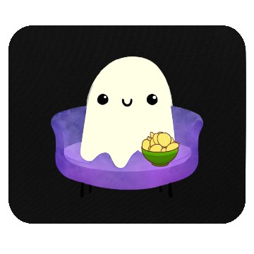 Discover Couch Potato Ghost With Potato Chips Mouse Pads