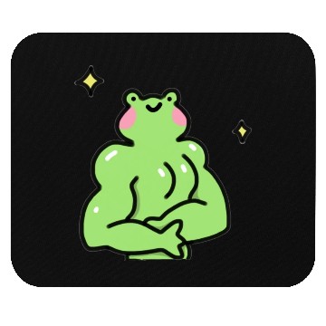 Discover Gym Frog Mouse Pads