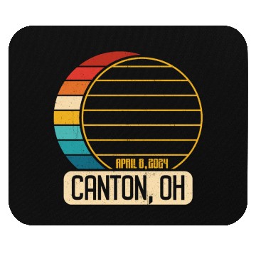 Discover Total Solar Eclipse Ohio Canton April 28 2024Canto Mouse Pads