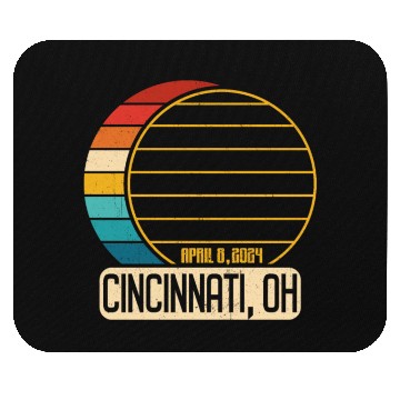 Discover Total Solar Eclipse Ohio Cincinnati April 28 2024C Mouse Pads