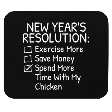 Discover New Year s Resolution For Chicken Lover Mouse Pads