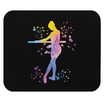 Discover Ballet Dancer Colorsplash Ballerina Mouse Pads
