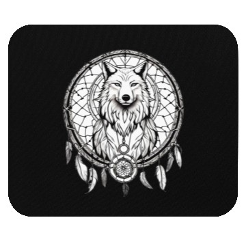 Discover "SoulGuard Dreamcatcher: Embracing Ancestral Whisp Mouse Pads