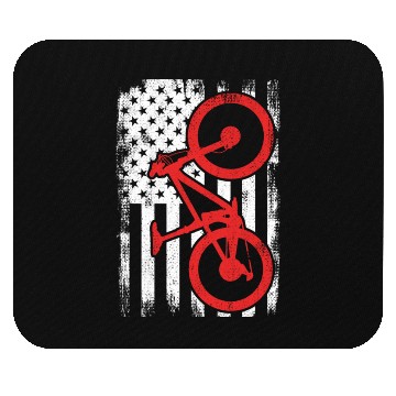 Discover Patriotic US Mountain Biker Mouse Pads