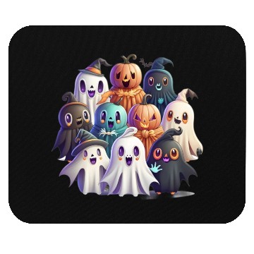 Discover Ghostly Friends Mouse Pads