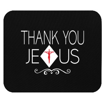 Discover Thank You Jesus Love Jesus Christian Christmas Mouse Pads