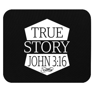 Discover True Story John 3:16 Love Jesus Christian Mouse Pads