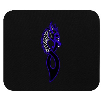 Discover Jormungand dragon blue Mouse Pads