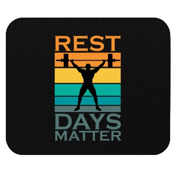 Discover Rest Days Humor For A Gym Muscle Workout Lover Mouse Pads