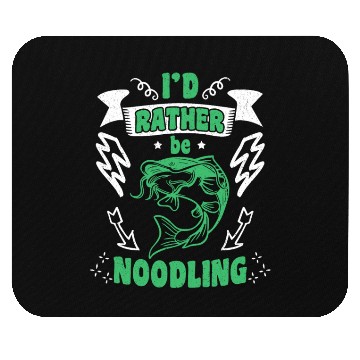Discover Catfish Angler I'd rather be Noodling Flathead Mouse Pads