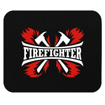 Discover Fire Fighter Fireman Volunteer Rescue Firefighter Mouse Pads