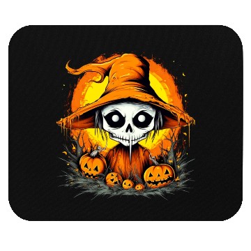 Discover Eerie Halloween Ghoul, Spooky Season Delight 17 Mouse Pads