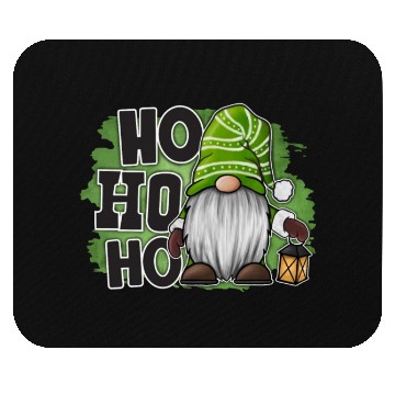 Discover Ho Ho Ho Green Gnome Christmas Xmas Holiday Santa Mouse Pads