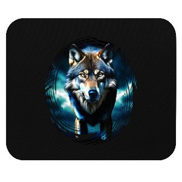 Discover The Midnight Wolf Mouse Pads