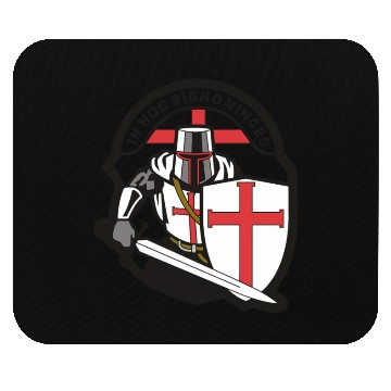 Discover Crusader 'in Hoc Signo Vinces ' Knights Templar Mouse Pads