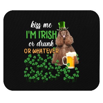 Discover American Cocker Spaniel Kiss Me I'm Irish Or Drunk Mouse Pads