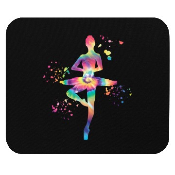 Discover Ballet Dancer Colorsplash Ballerina Mouse Pads