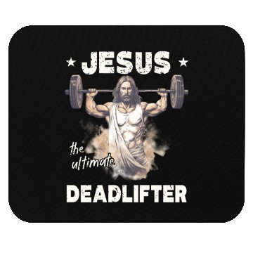 Discover Jesus The Ultimate Deadlifted Retro Jesus Mouse Pads