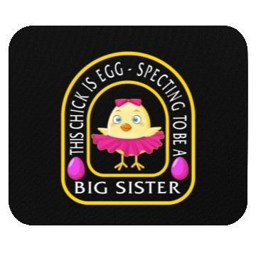 Discover Easter Egg Mouse Pads, This Chick Is Egg Spectating