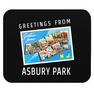 Discover Asbury Park New Jersey Nj Travel Postcard Mouse Pads