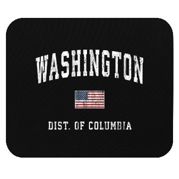 Discover Washington Dc American Flag Sports Mouse Pads