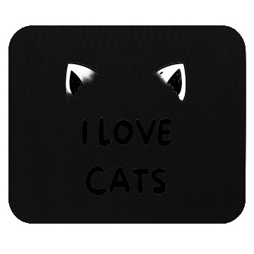 Discover I love cats Mouse Pads