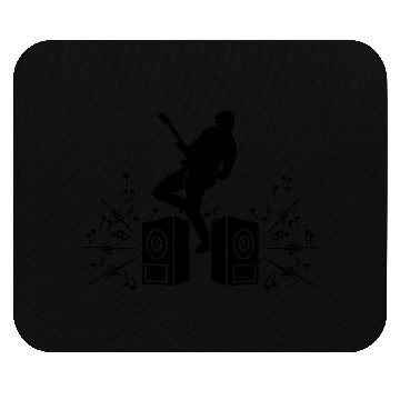 Discover Guitar player with electric guitar Mouse Pads
