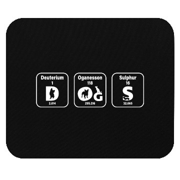 Discover Dog Lover Periodic Table Funny Pet Mouse Pads