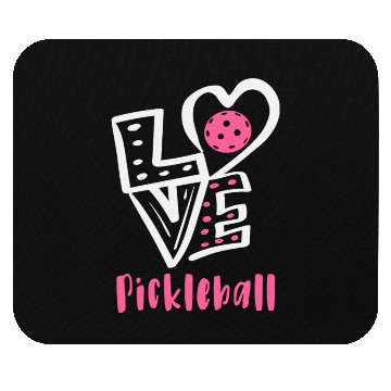 Discover I Love Pickleball Mouse Pads