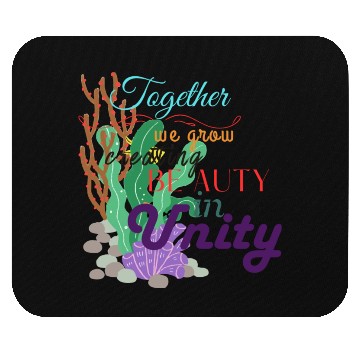 Discover Unified Coral Canvas Mouse Pads