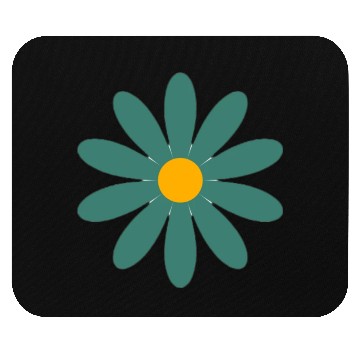 Discover green daisy Mouse Pads