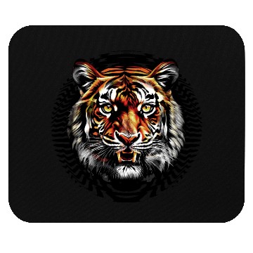 Discover Tiger and tribal pattern Mouse Pads