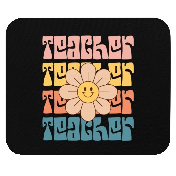 Discover Teacher Daisy Colorful Mouse Pads