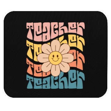 Discover Teacher Daisy Colorful Mouse Pads