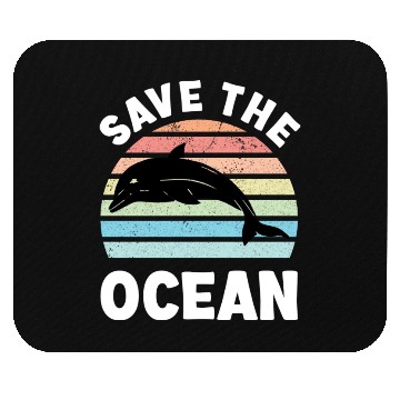 Discover Save The Ocean Dolphin Mouse Pads