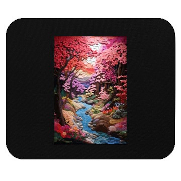 Discover Multi-color Zen Garden river - Japanese Mouse Pads