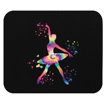 Discover Ballet Dancer Colorsplash Ballerina Mouse Pads