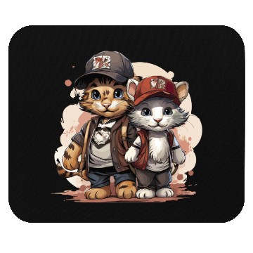 Discover Cute Cats Going Back to School Mouse Pads