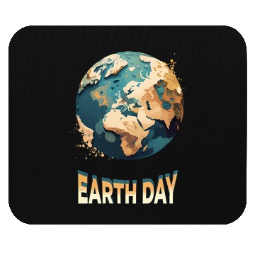 Discover Earth Day: unique illustration earth design Mouse Pads
