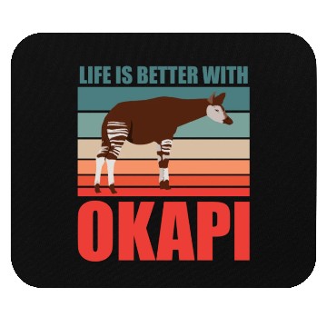Discover Okapi in harmony with nature Mouse Pads