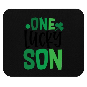 Discover One Lucky Son Clover Shamrock Irish Ireland Mouse Pads